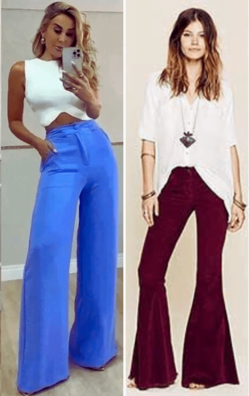 É calça Flare ou Boca de Sino?